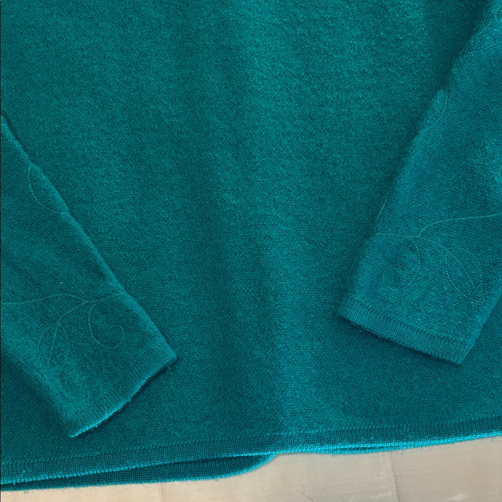 Pendleton Vintage Emerald Green Women's Cardigan Size Small 100% Virgin Wool - Picture 4 of 9
